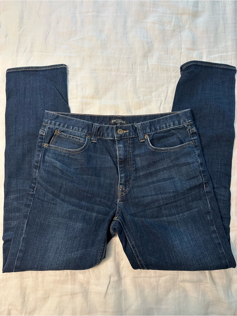 Men's J. Crew Dark Blue Stretch Denim Jeans